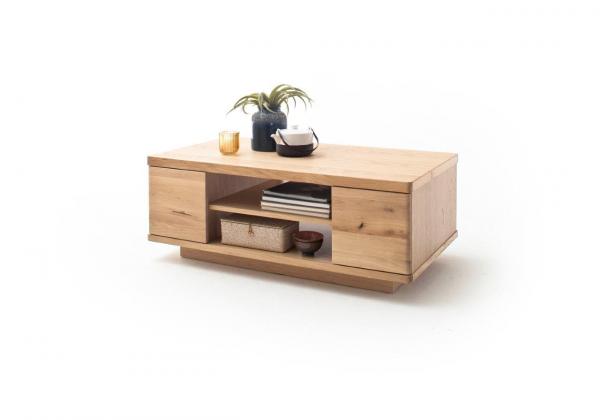 Couchtisch BARCELONA T65  115/100 cm Balkeneiche Bianco